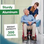 Lightweight Folding Wheelchair with Hand Brakes