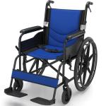 Lightweight Foldable Wheelchair with Adjustable Footrest