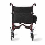 Medline Folding Transport Chair with 8in Back Wheels