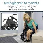 Vive Heavy-Duty Bariatric Wheelchair with Foldable Design