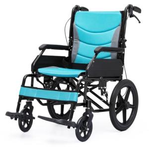 Lightweight Folding Wheelchair for Seniors, 250 Lbs