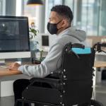 Lightweight Folding Wheelchair for Seniors, 250 Lbs