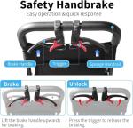 Lightweight Foldable Transport Wheelchair for Seniors