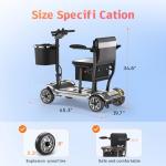 Lightweight Foldable Mobility Scooter for Seniors