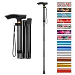 Adjustable Folding Cane for Seniors, Lightweight and Portable