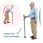 Adjustable Self-Standing Walking Cane for Seniors