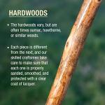 Rustic Hardwood Walking Stick with Traditional Handle