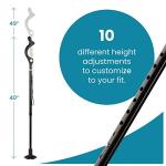 Adjustable Self-Standing Walking Cane for Seniors