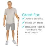 Vive 48" Willow Walking Stick for Seniors