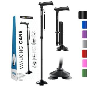 Foldable Adjustable Walking Cane for Seniors