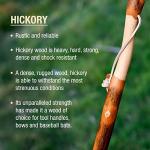 Rustic Twisted Hickory Walking Stick for Seniors