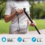 Foldable Adjustable Walking Cane with Heavy Duty Tip