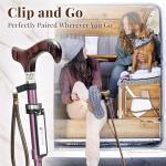 Reflective Walking Cane Holder Clip for Seniors