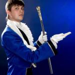 Antique Victorian Walking Cane with Golden Top