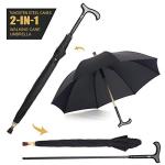 2-in-1 Walking Cane and Umbrella Combo