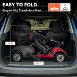 Compact 4-Wheel Mobility Scooter for Seniors