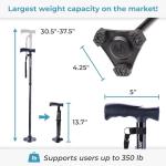 HurryCane Freedom Edition Foldable Walking Cane