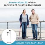 HurryCane Freedom Edition Foldable Walking Cane