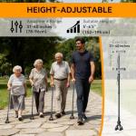 Adjustable Folding Walking Cane with LED Light