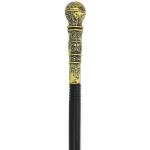 Elegant Antique Gold Walking Cane for Seniors