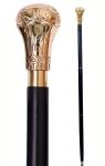 Bat Masterson Style Walking Cane with Brass Handle