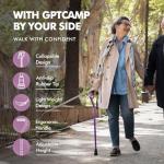 Lightweight Adjustable Walking Cane with Cushioned Handle