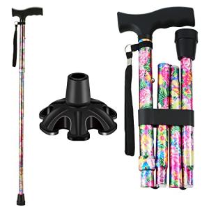 LIXIANG Adjustable Pink Walking Cane for Women