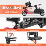 Compact 4-Wheel Mobility Scooter for Seniors