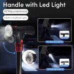 Foldable Walking Cane with Alarm and LED Light
