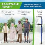 HONEYBULL Adjustable Folding Walking Cane for Seniors