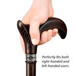 Asterom Ergonomic Wooden Walking Cane for Seniors