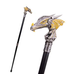 Elegant Dragon Head Walking Cane for Seniors