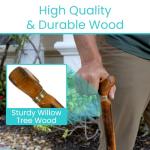 Lightweight Ergonomic Wooden Walking Cane for Seniors