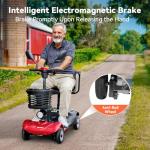 Compact 4-Wheel Mobility Scooter for Seniors