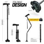 Adjustable Folding Walking Cane for Seniors