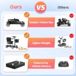 Lightweight Foldable Mobility Scooter for Seniors