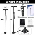 Folding Walking Cane with LED Light for Seniors