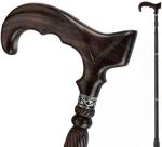 Stylish Wooden Walking Cane for Seniors, 36 Inch