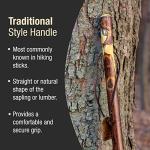 Brazos Rustic Wood Walking Stick with Traditional Handle