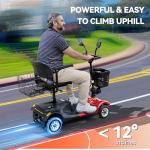Compact 4-Wheel Mobility Scooter for Seniors