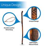 RMS 48-Inch Natural Wood Walking Stick