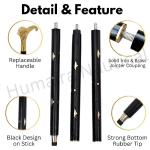 Vintage Solid Brass Lion Head Walking Cane