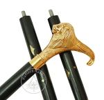 Vintage Solid Brass Lion Head Walking Cane