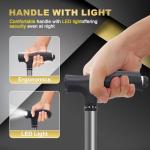 Lightweight Folding Cane Seat with LED Light