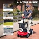 Compact 4-Wheel Mobility Scooter for Seniors