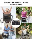 Wheelchair Side Bag with Cup Holder & Pouch