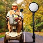 Rear View Mirror for Mobility Scooters and Wheelchairs
