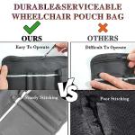 Wheelchair Side Bag with Cup Holder and Storage