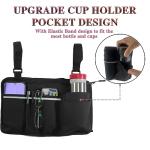 Wheelchair Side Bag with Cup Holder and Storage