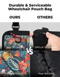 JOYTUTUS Multifunctional Walker and Wheelchair Side Bag